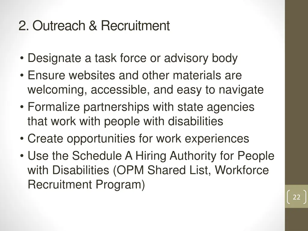 2 outreach recruitment