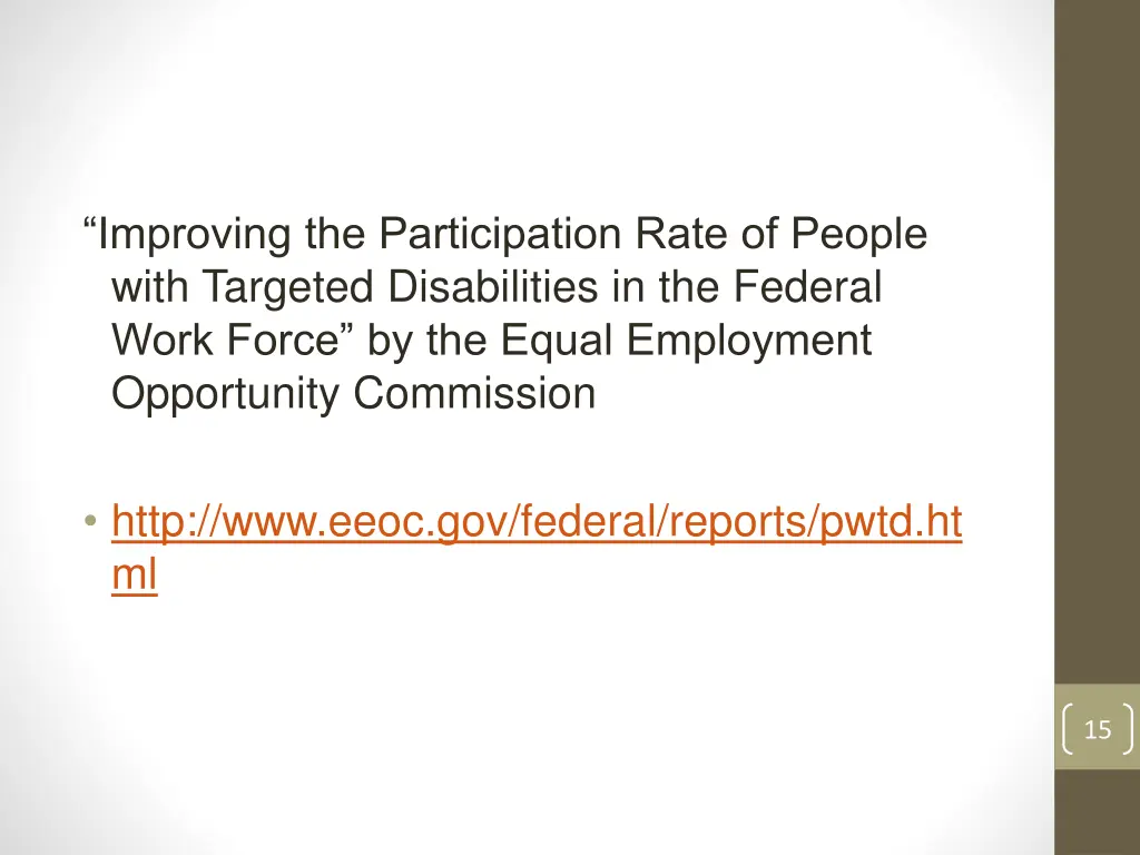 improving the participation rate of people with