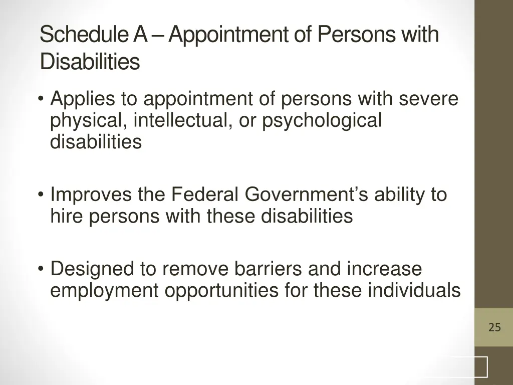 schedule a appointment of persons with