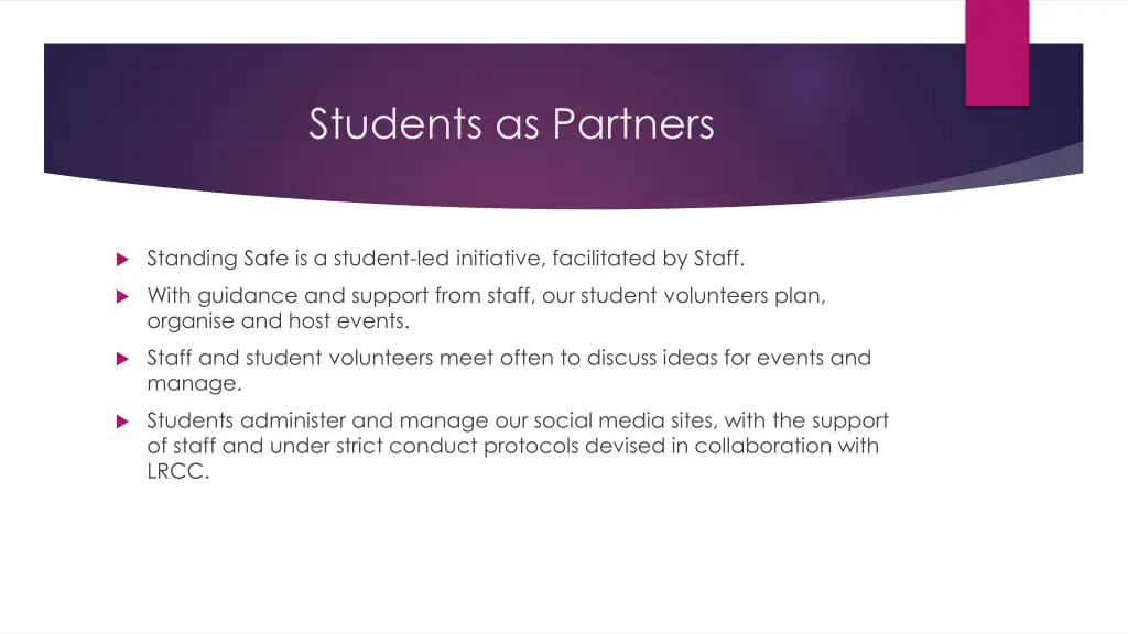 students as partners