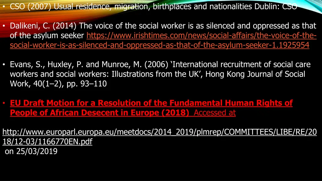 cso 2007 usual residence migration birthplaces