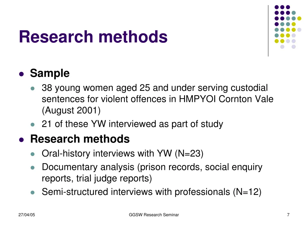 research methods