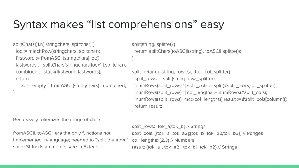 syntax makes list comprehensions easy 1