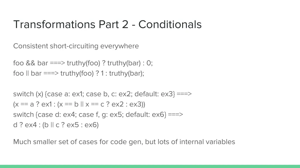 transformations part 2 conditionals