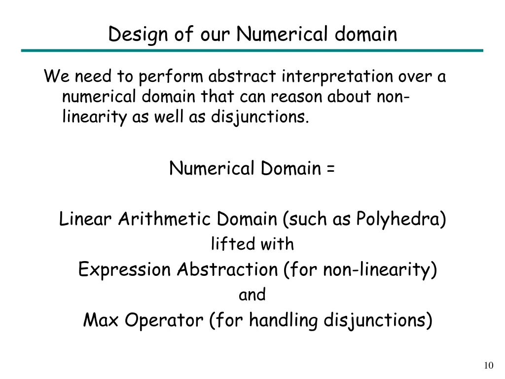 design of our numerical domain