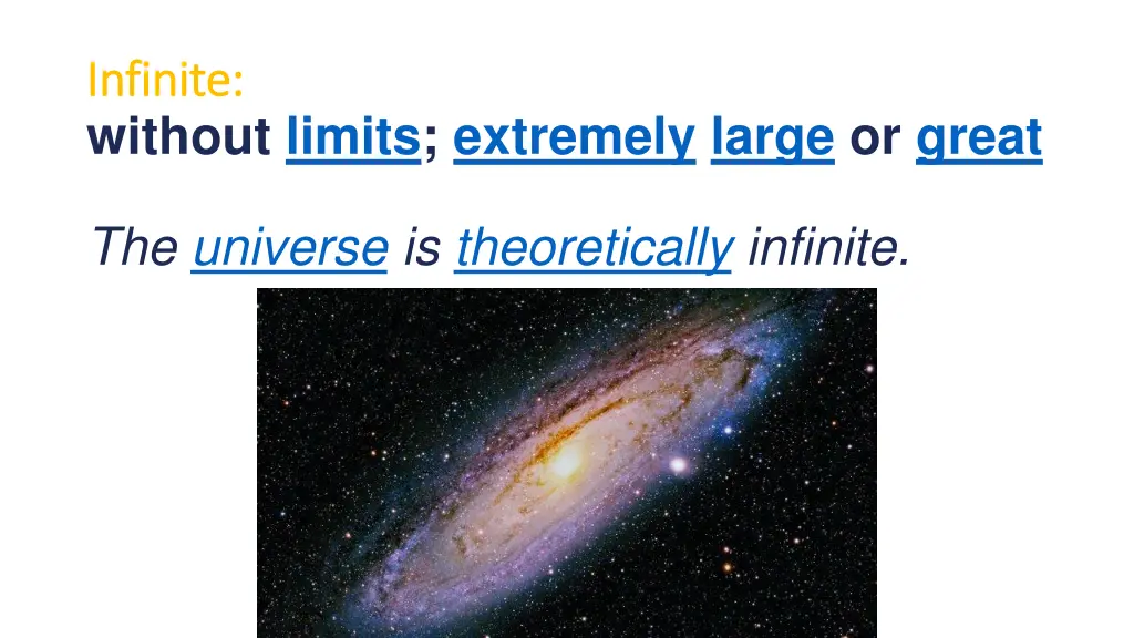 infinite infinite without limits extremely large