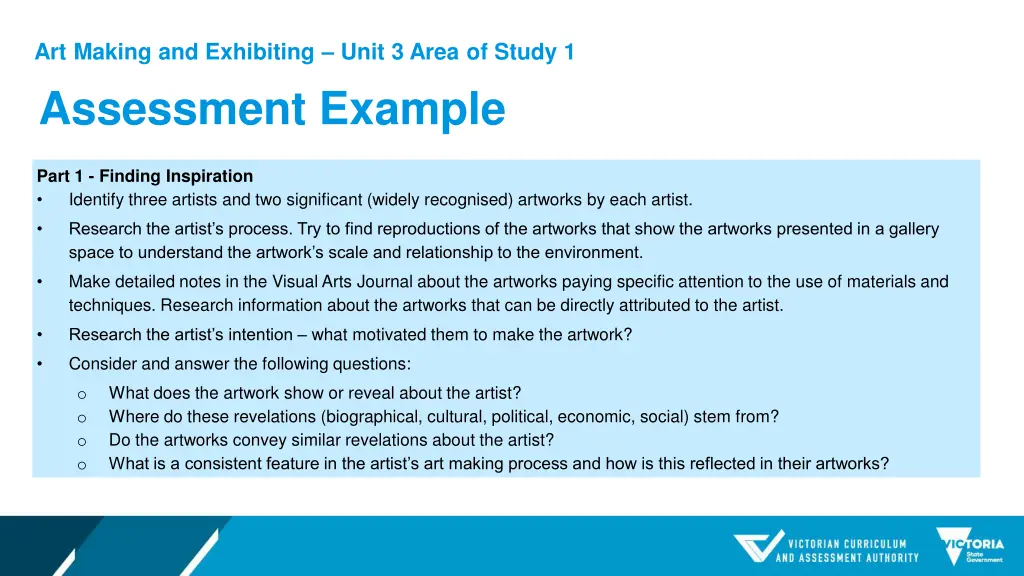 art making and exhibiting unit 3 area of study 1 6