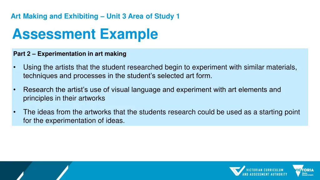 art making and exhibiting unit 3 area of study