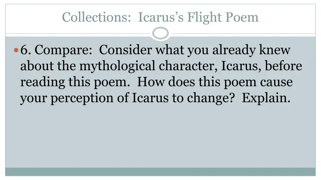 collections icarus s flight poem 13