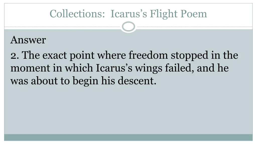 collections icarus s flight poem 6