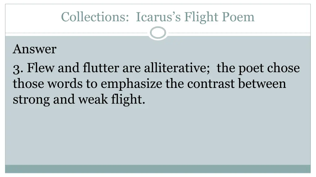 collections icarus s flight poem 8