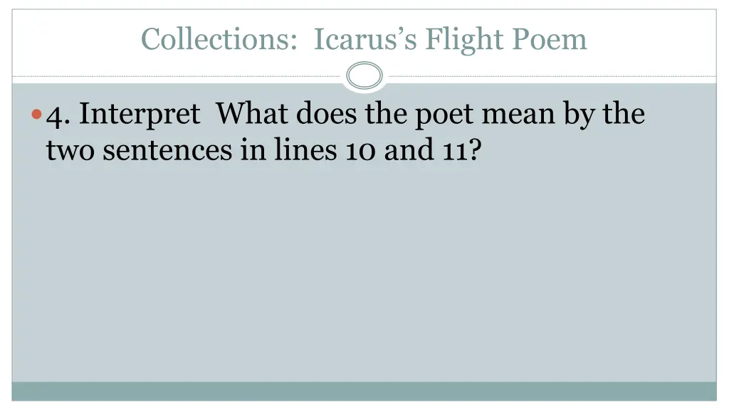 collections icarus s flight poem 9