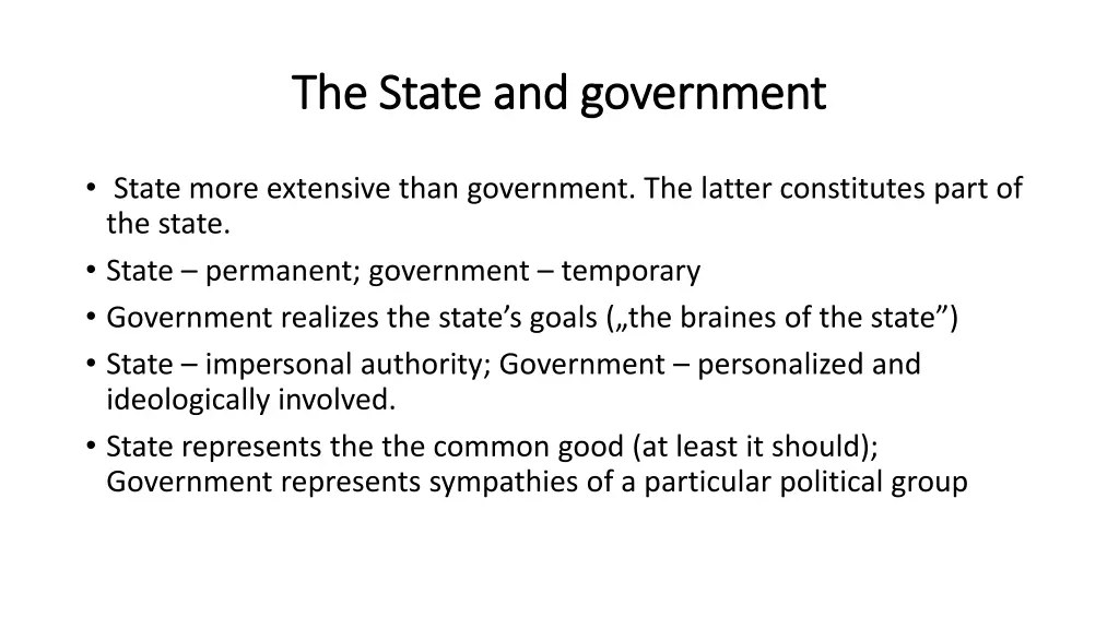 the the state and state and government