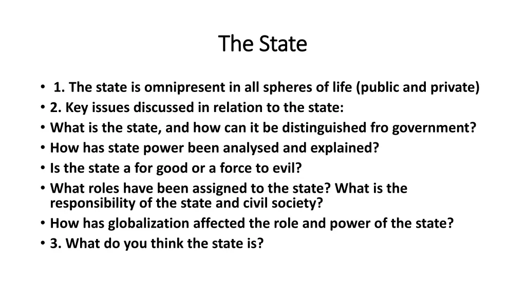 the the state state