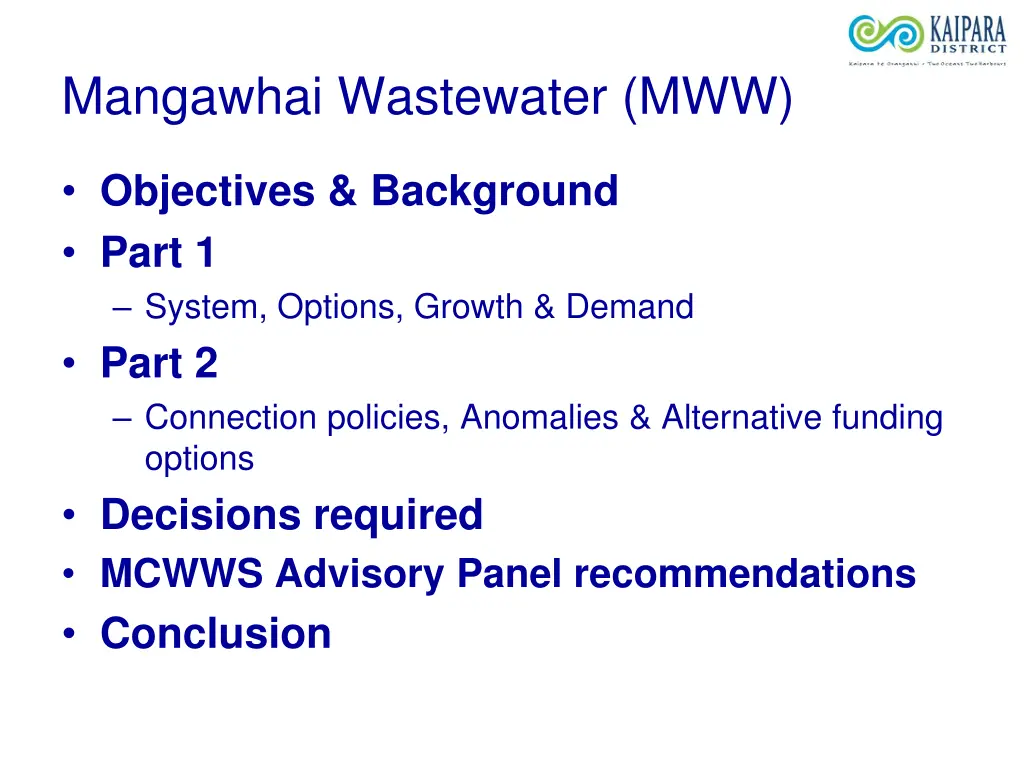 mangawhai wastewater mww