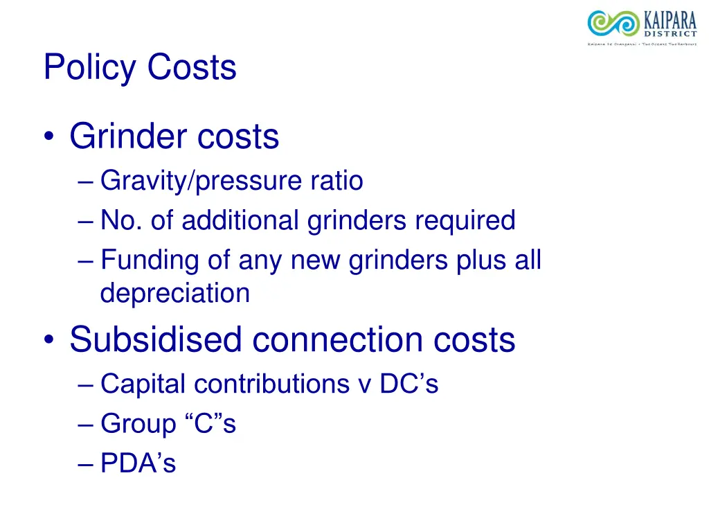 policy costs