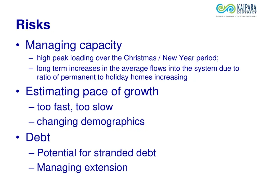 risks managing capacity high peak loading over