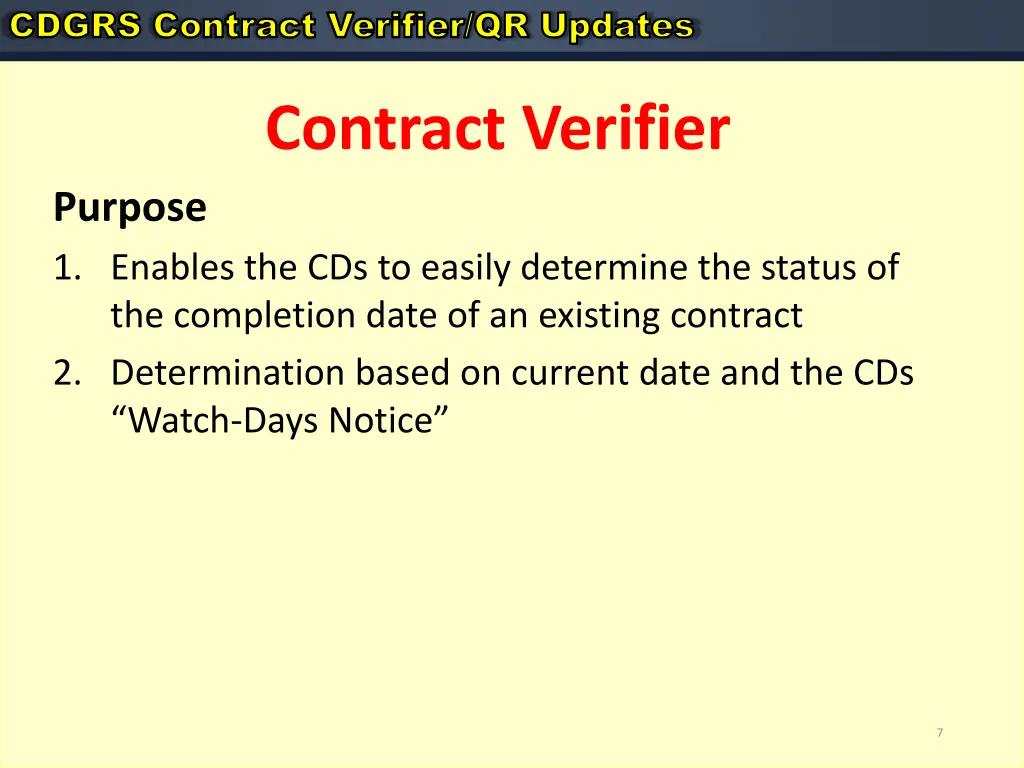 cdgrs contract verifier qr updates cdgrs contract 4