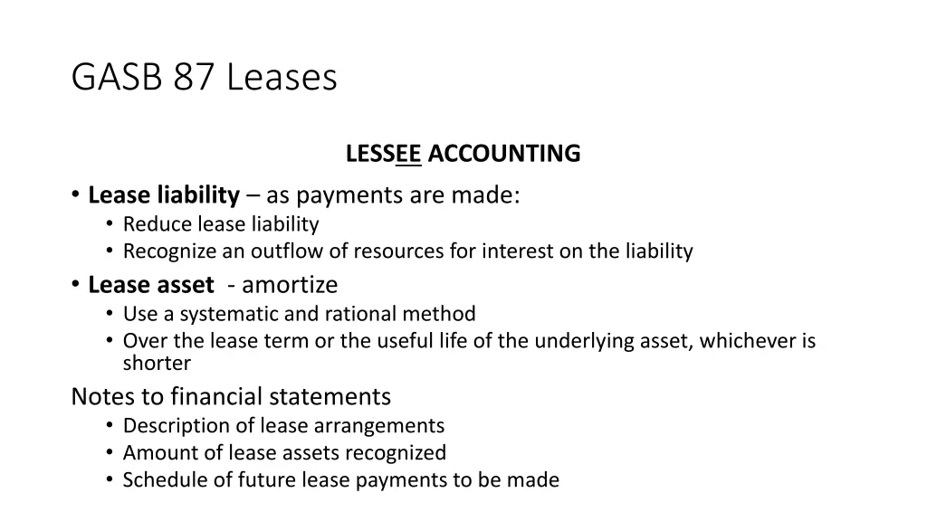 gasb 87 leases 12