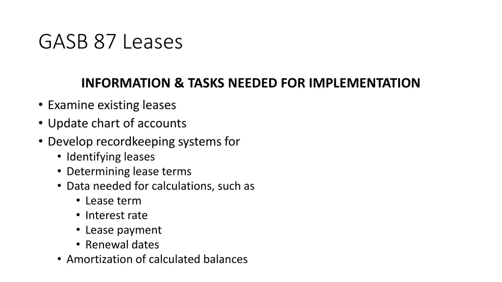 gasb 87 leases 15