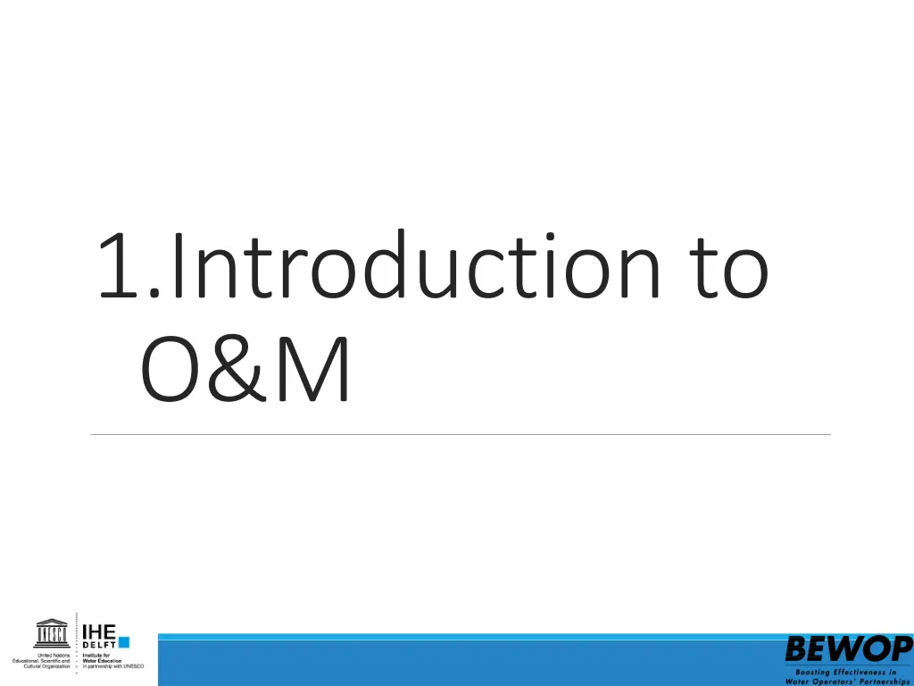 1 introduction to o m