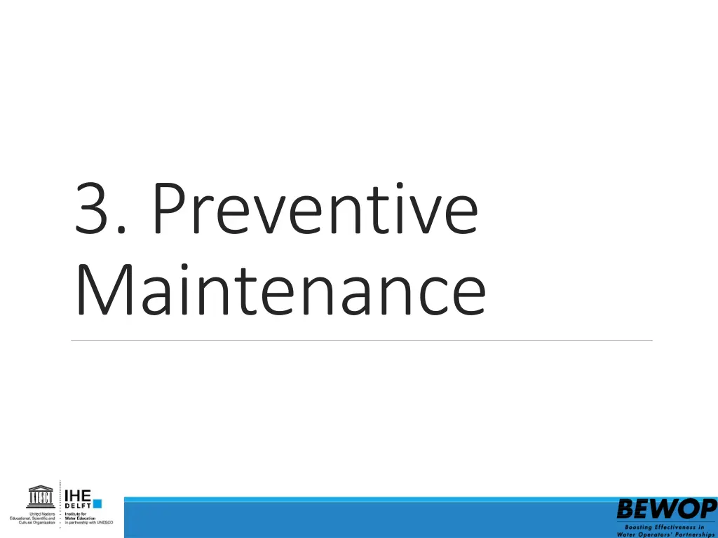 3 preventive maintenance