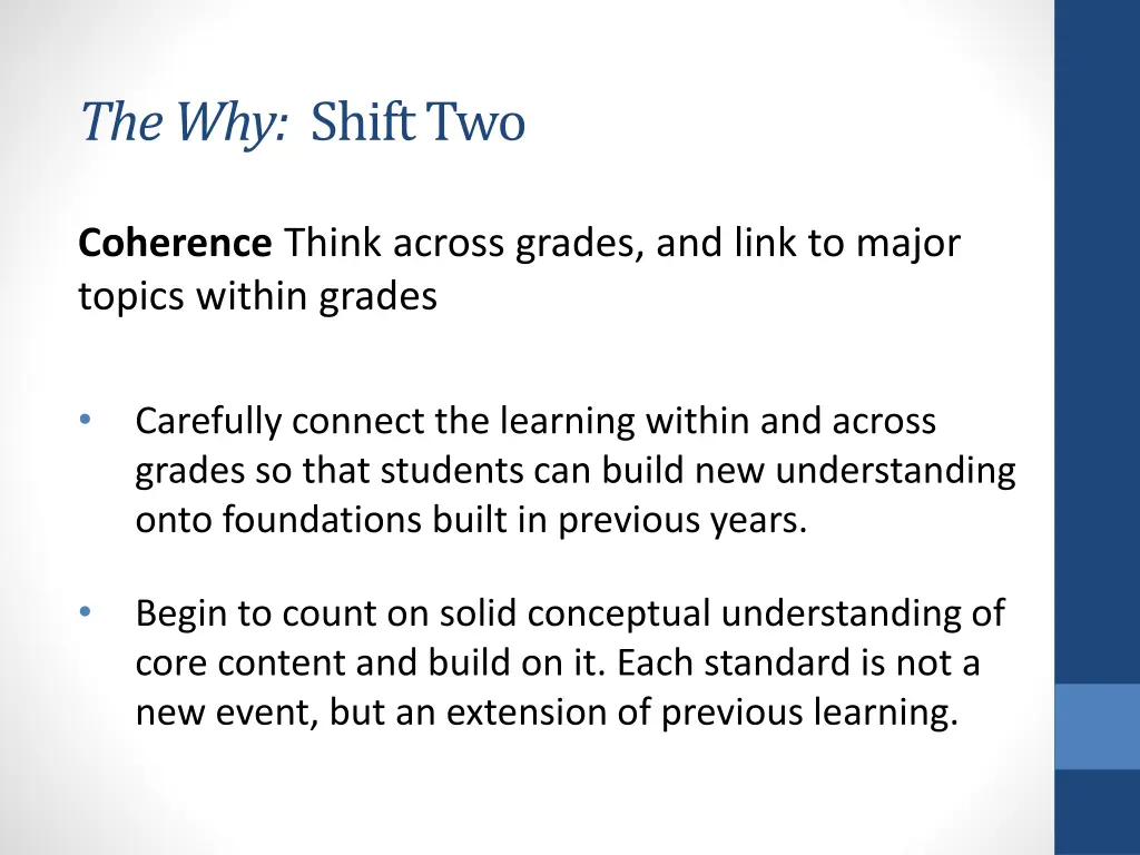 the why shift two