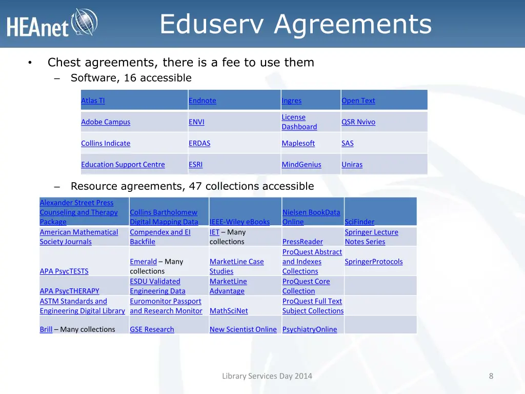 eduserv agreements