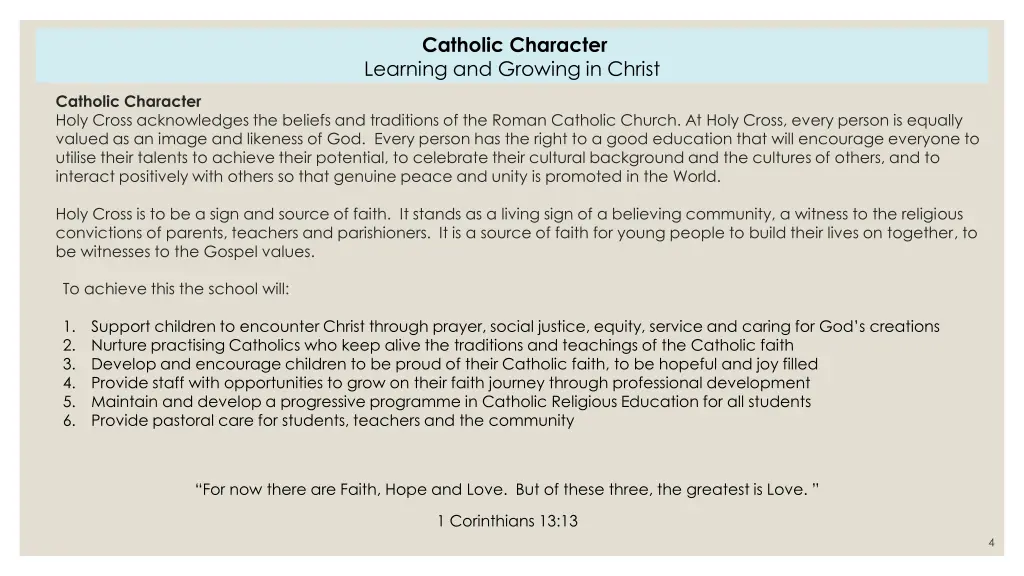 catholic character learning and growing in christ