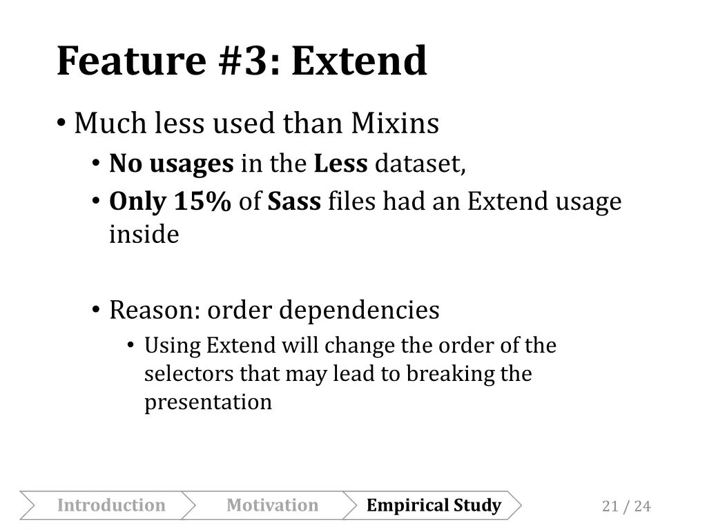 feature 3 extend