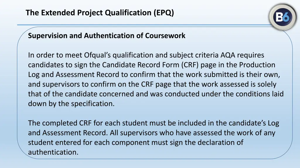 the extended project qualification epq 11