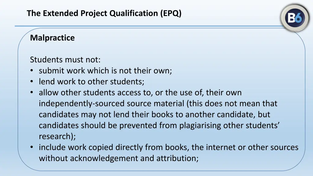 the extended project qualification epq 12