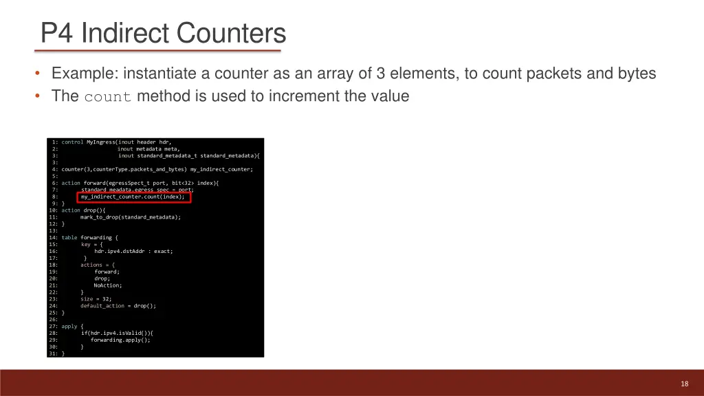 p4 indirect counters 2