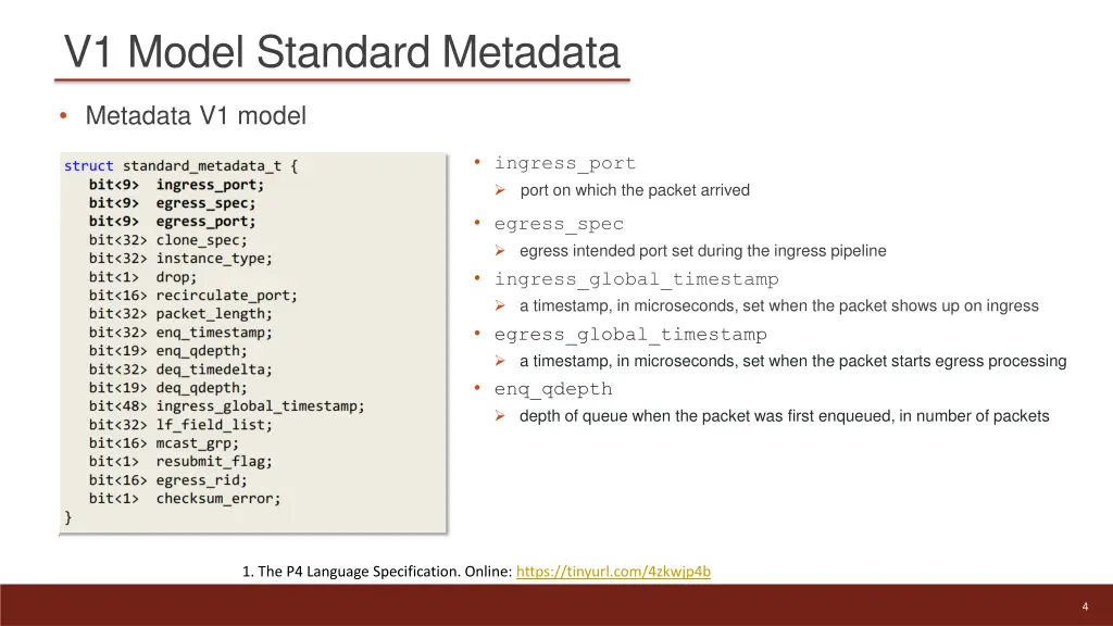 v1 model standard metadata