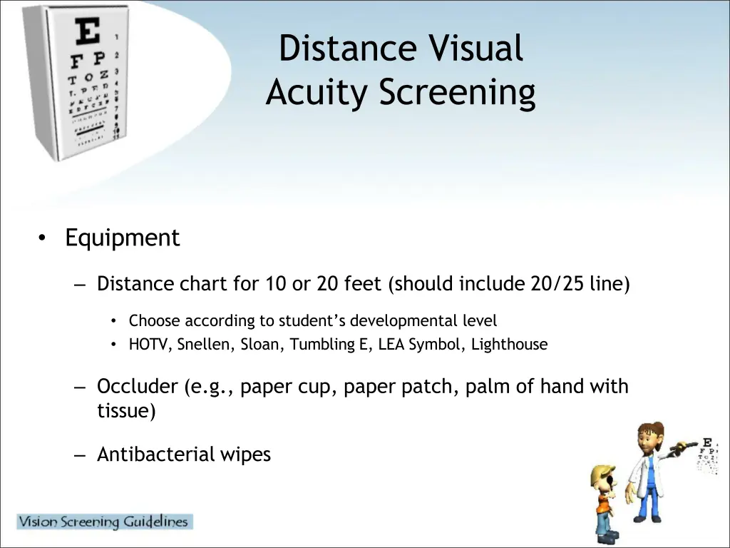 distance visual acuity screening 1