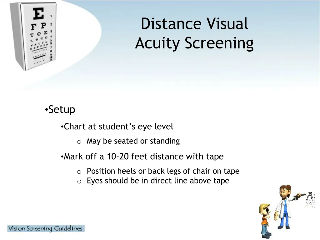 distance visual acuity screening 3