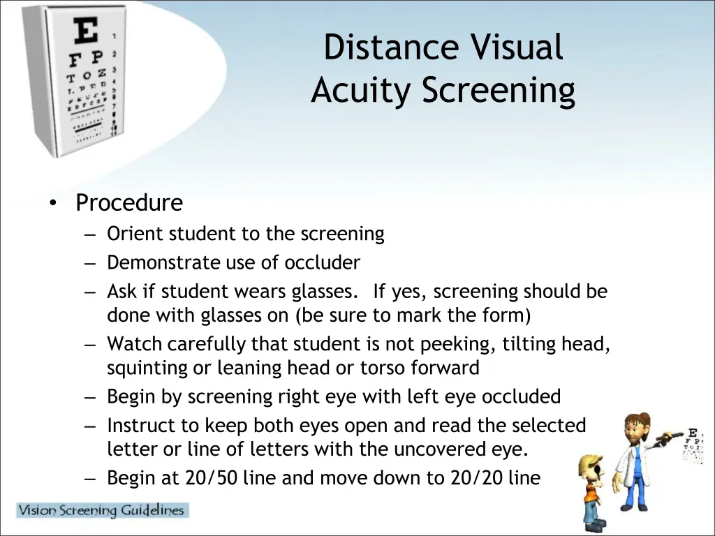 distance visual acuity screening 4