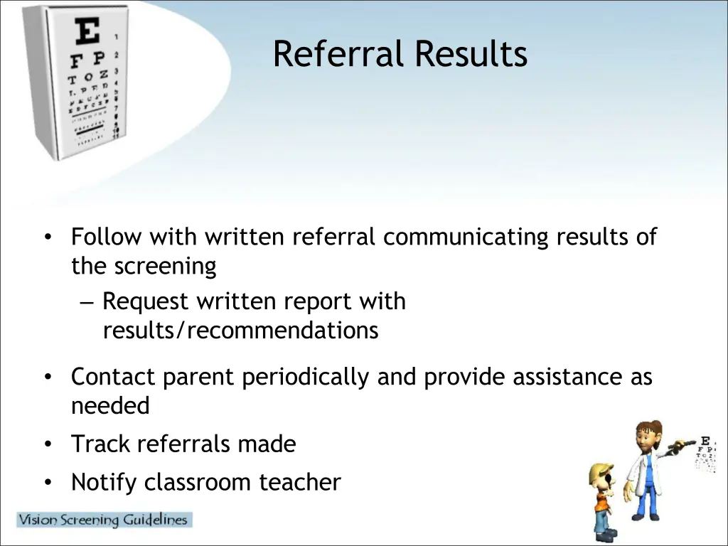 referral results