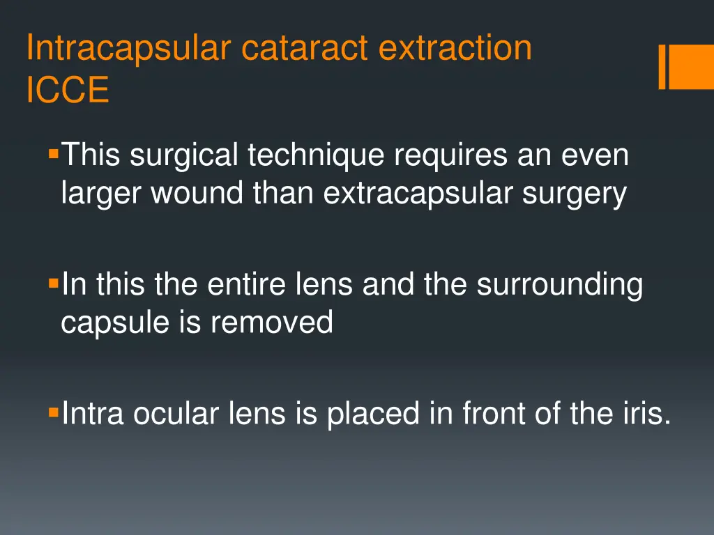 intracapsular cataract extraction icce