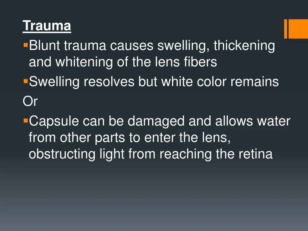 trauma blunt trauma causes swelling thickening