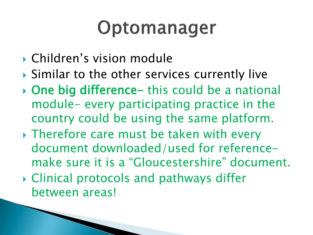 children s vision module similar to the other