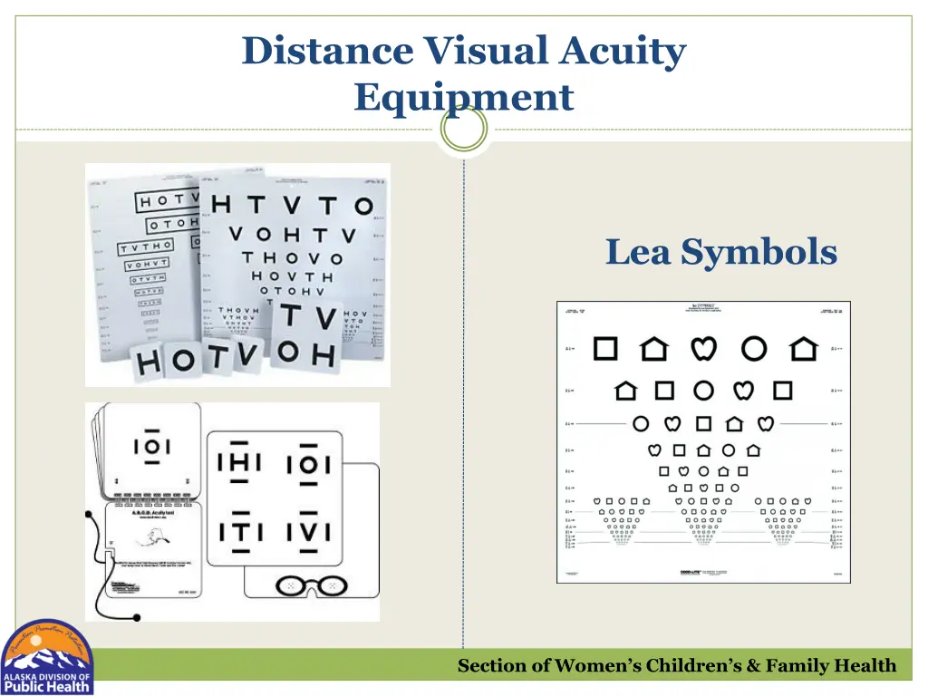 distance visual acuity equipment