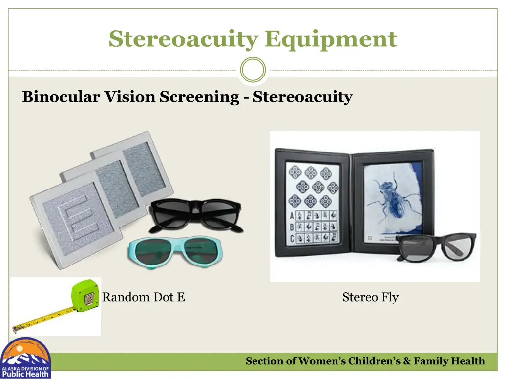 stereoacuity equipment