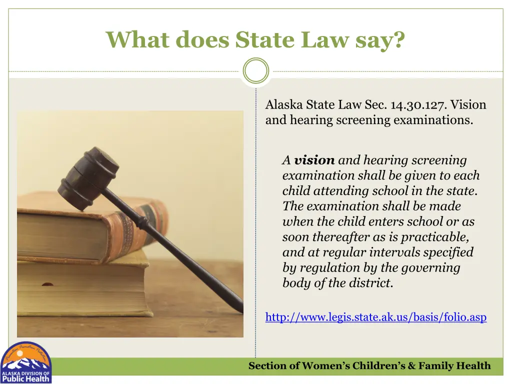 what does state law say