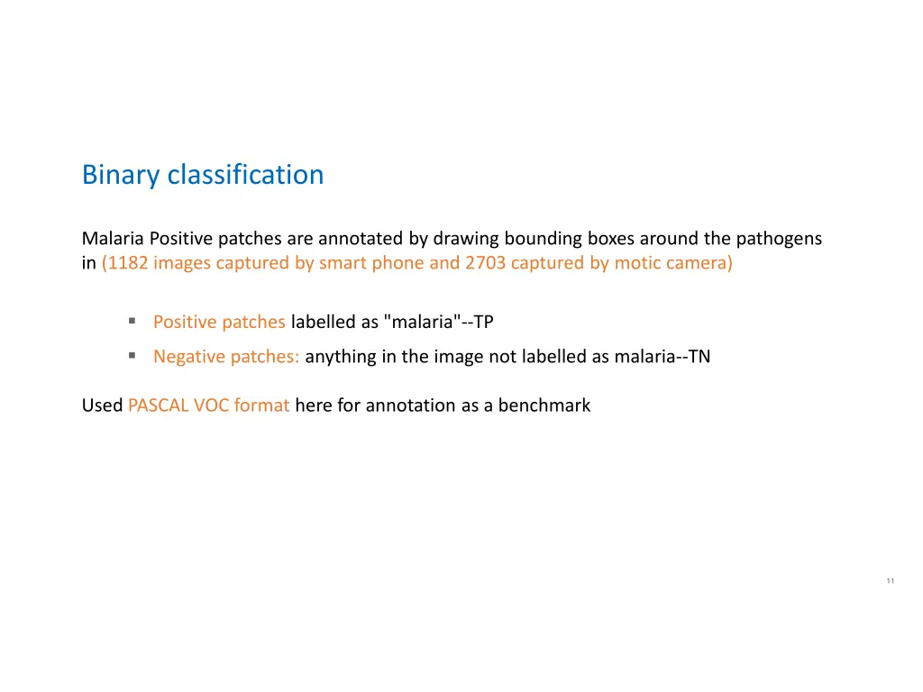 binary classification