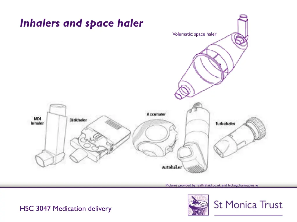 inhalers and space haler