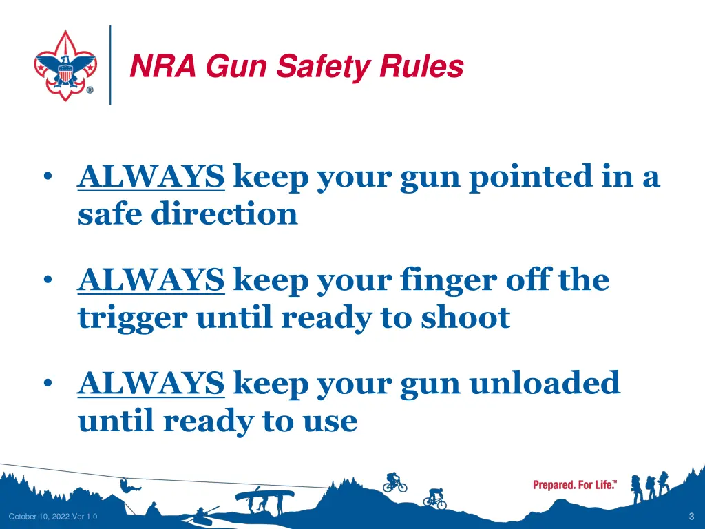 nra gun safety rules