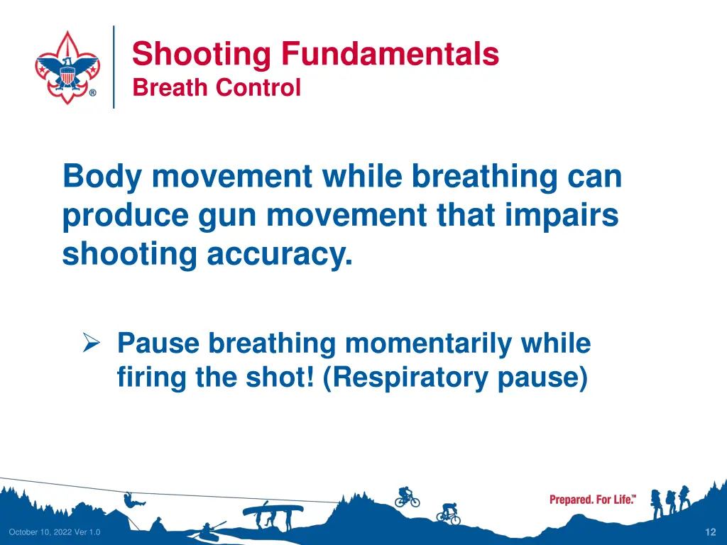 shooting fundamentals breath control