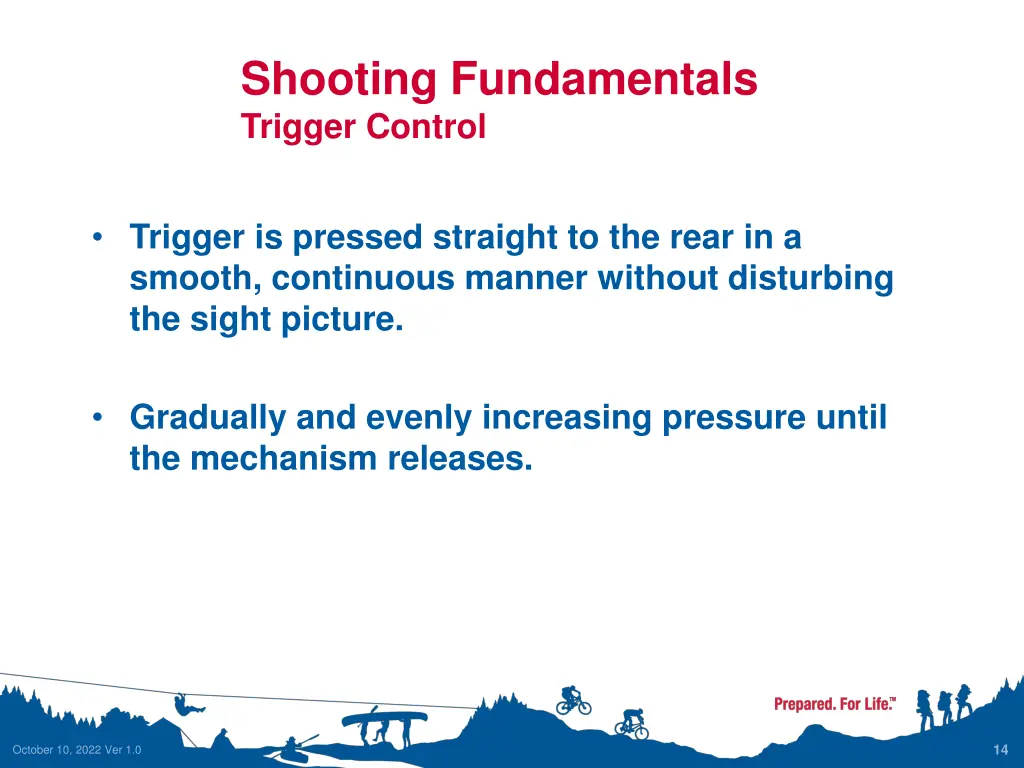 shooting fundamentals trigger control