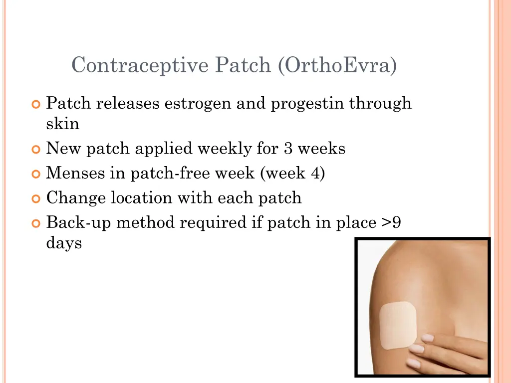 contraceptive patch orthoevra